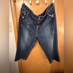 Lane Bryant Distressed Capri Jeans